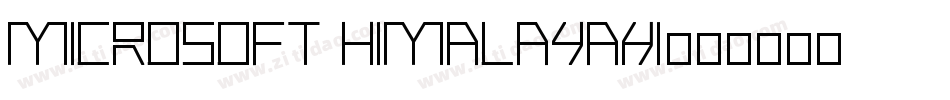 Microsoft himalayaxi字体转换